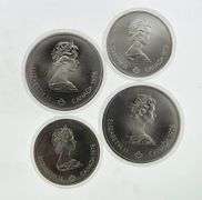 1976 Canadian Olympics Sterling Silver 4 Coin Set