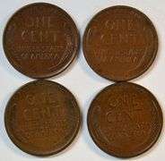 Nice Uncirculated 1916-D, 16-S, 17-D, & 17-S Lincoln Cents