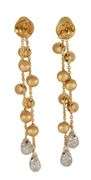 Marco Bicego Siviglia 0.60ctw Diamond Double Strand Dangle Earrings in 18K