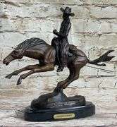 Cowboy Horse Bronze Sculpture