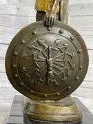 Greek Warrior Roman Soldier Bronze Sculpture