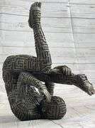 Yoga Exercise Bronze Sculpture