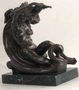 Venus on the Moon Bronze Sculpture