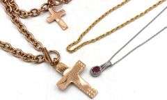 Assorted gold plated steel mixed jewelry