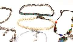 Group lot of Vintage 925 sterling silver bracelets