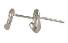 Tiffany & Co. Elsa Peretti 0.20ctw Diamond Open Heart Stud Earrings in Platinum