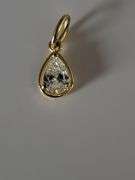 Certified Yellow Gold Lab Diamond Pendant