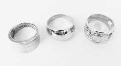 3 Sterling Silver Rings