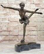 Olympic Sport Ice Skater Bronze Sculpture