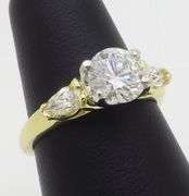 GIA Certified 1.35CTW Earth Mined Diamond Ring in 18k