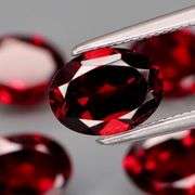 The depth of color in this 7.56ct Garnet collection is AMAZING!