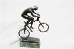 Cyclist Bronze Sculpture