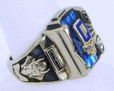 Vintage Sterling Quincy High School Class Ring
