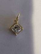 Certified Yellow Gold Lab Diamond Pendant
