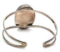 Lot of 2 Vintage 925 sterling silver Coral cuff bangles