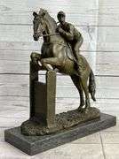 Jockey Bronze Sculpture