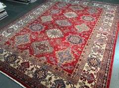 Magnificent Super Kazak Rug 7.9x9.9