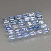 Lightly saturated 3.21ct set of cornflower blue Sapphires!