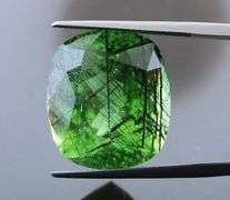 Collectors alert! 31.87ct UNTREATED Rutile Peridot! It's HUGE!!!