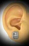Exceptionally Nice 18K  Diamond Cluster Earrings