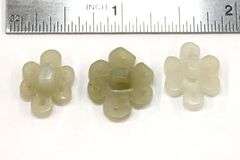 Qing Dynasty Natural Nephrite Buttons - Lot of 3