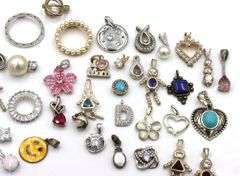 Group lot of Vintage 925 sterling silver charms and pendants