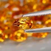 Rare 7.52ct top orange amber Madeira Citrine set!