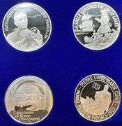 1978 Franklin Mint Medallic Commemorative Society International Sterling Silver Proof Medal Set (12 