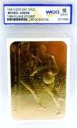 Michael Jordan 1986 23K Gold Basketball Card, 10 Gem-MT