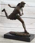 Female Tennis Player Bronze Satue