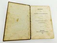 1835 Henry, A Tale Antique Book