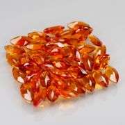 Rare 5.30ct top red amber Madeira Citrine set!
