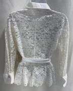 Elegant White Lace Women's Top