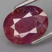 Stunning violet red 4.13ct UNTREATED Winza Ruby!