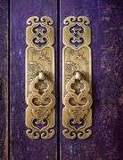 Pair of Vintage-Style Brass Cabinet Handles