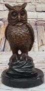 Owl Bird Bronze Sculpture