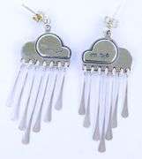 Carolyn Pollack Sterling Jelly Belly Dangly Earrings