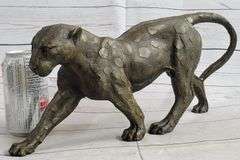 Animal Edition Leopard Bronze Sculpture