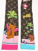 Louis Vuitton Bandeau Christmas Vivienne  HollyWood Scraf Silk M00490