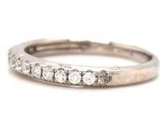 14kt White gold 0.25ctw diamond band
