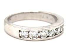 1ctw channel set diamond band in Platinum