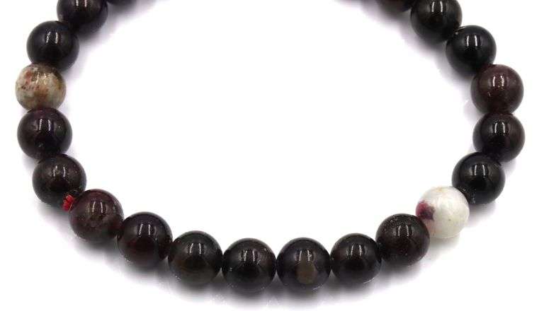 Natural gemstone bangle bracelet