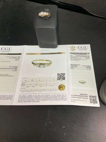CERTIFIED BRAND NEW 14K YELLOW GOLD DIAMOND RING