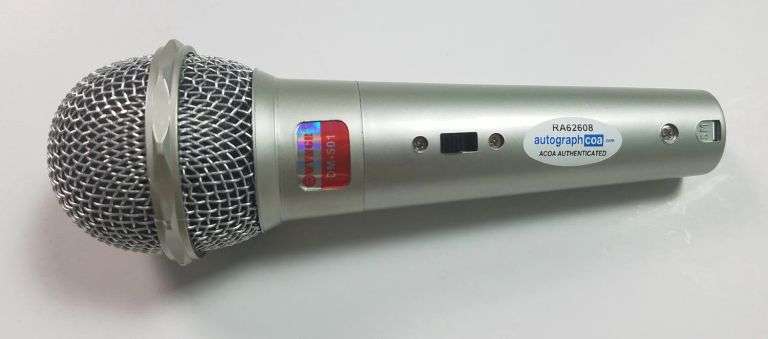 Deep Purple Signed Autographed Glenn Hughes Microphone Exact Video Proof ACOA