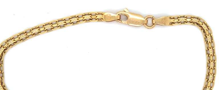 Always Useful 14K YG Hand Made Flat Bracelet