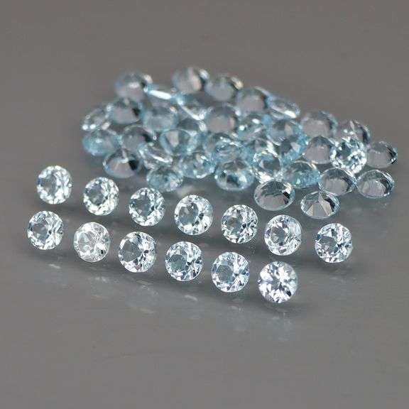 Brilliant color! Brilliant sparkle! 7.04ct baby blue Topaz set!