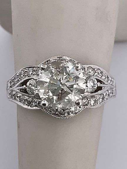 Certified 2 CT Diamond Ring E/VS