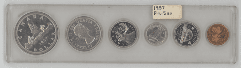 Gem Prooflike 6-piece 1957 Silver Canadian Proof Sets in holder