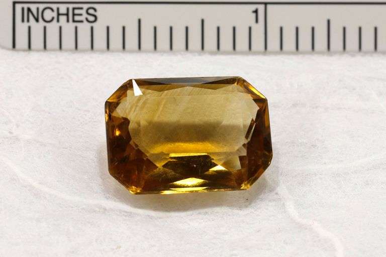 Warm Natural Citrine Octagon - 9.42 cts.