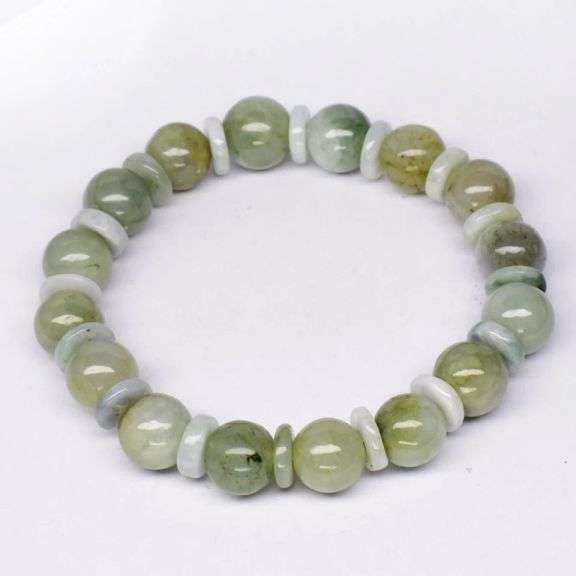 Sublime 157.86ct all natural Burmese Jade bacelet